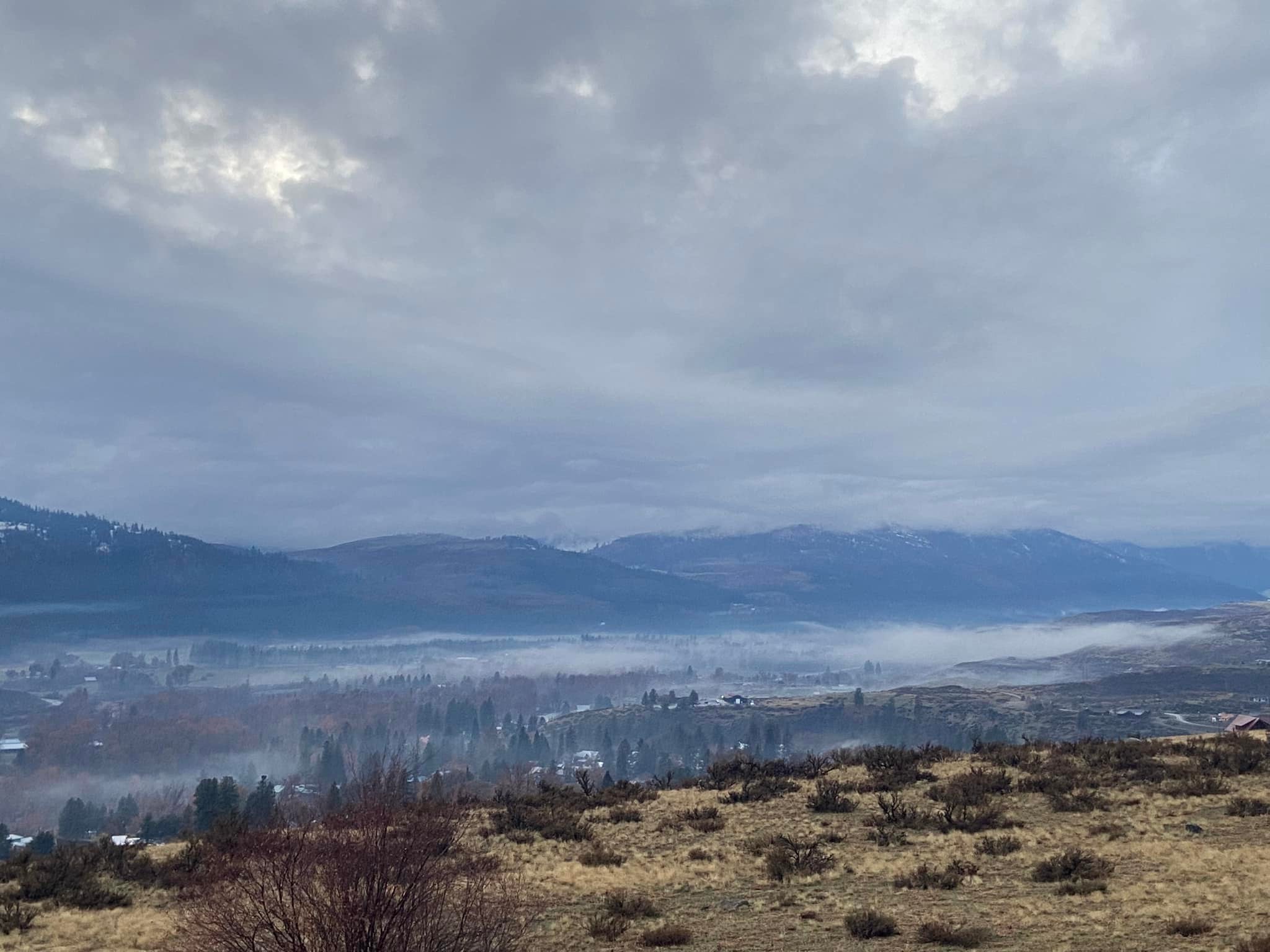 cloudy day in the Methow Valley