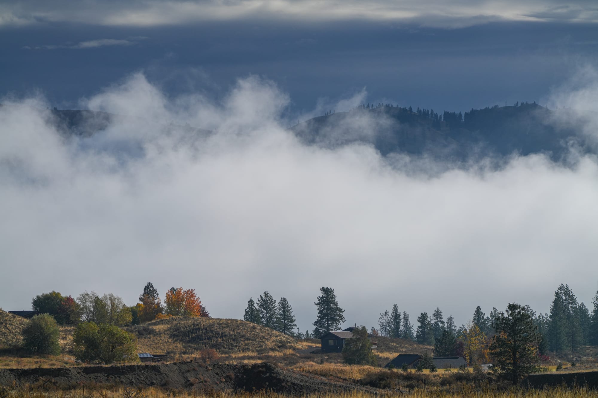 fog in Methow Valley