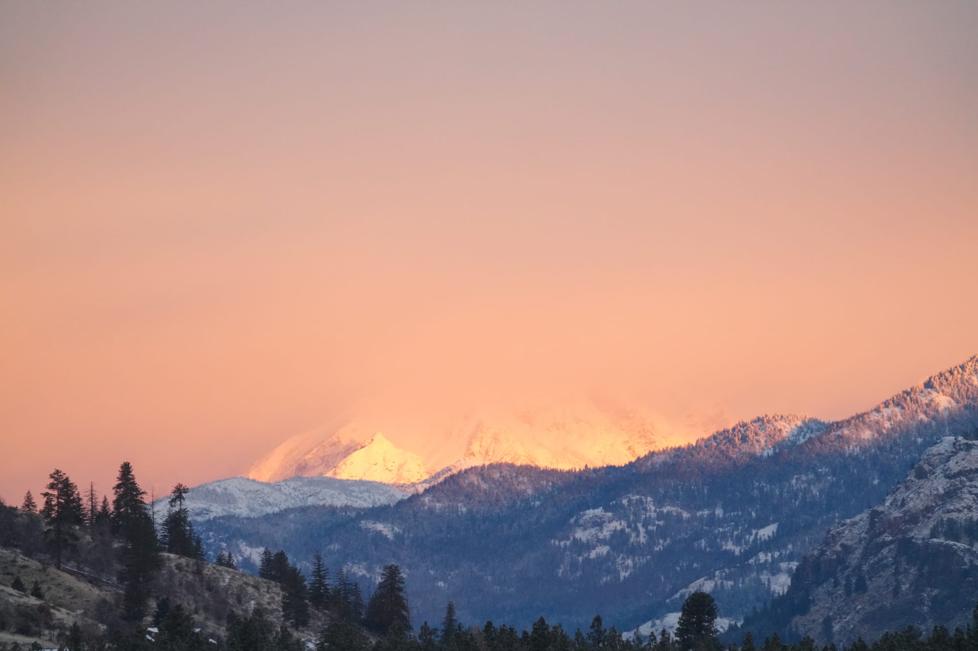 sunrise on Robinson Mountain