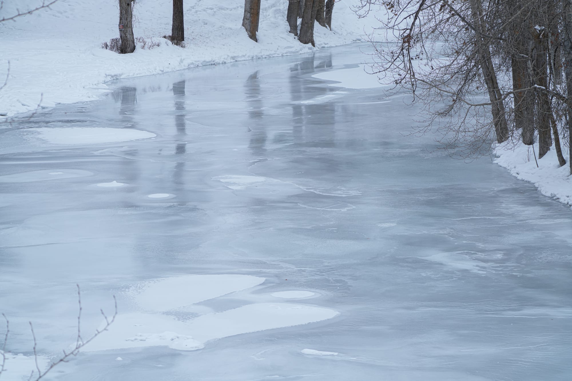 frozen river